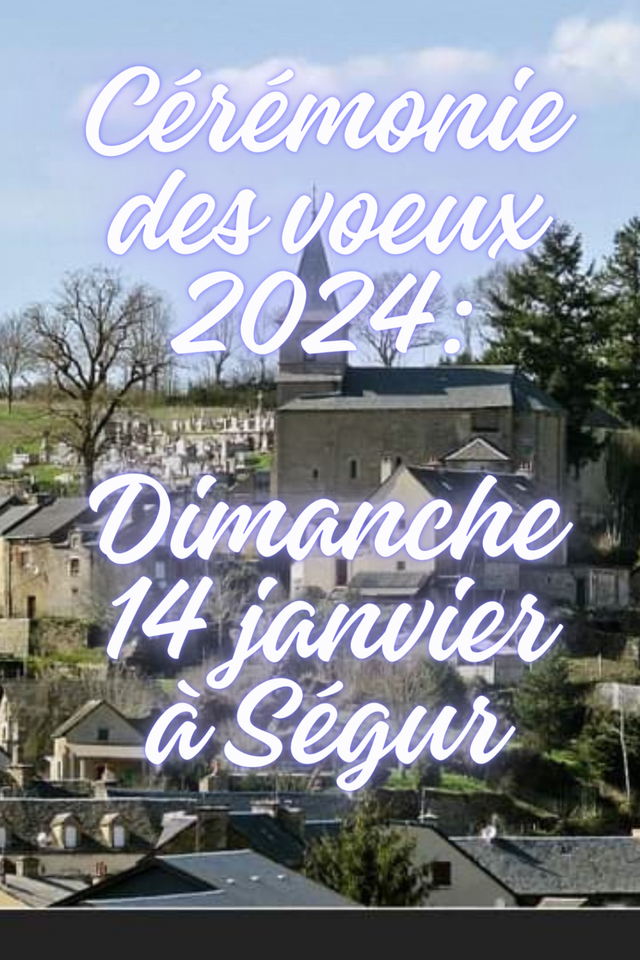 Lire la suite à propos de l’article Cérémonie des voeux 2024: Dimanche 14 janvier