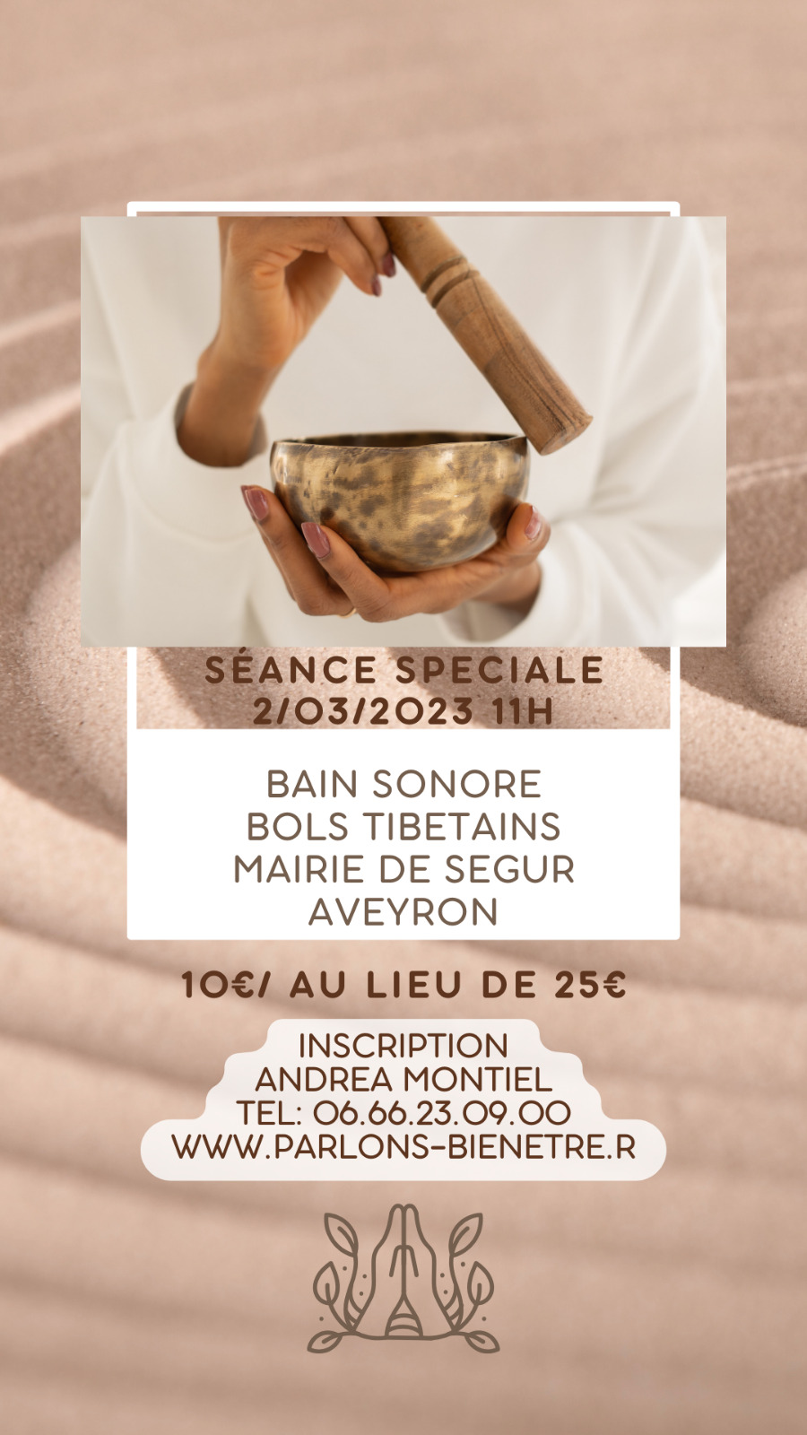 Lire la suite à propos de l’article Samedi 2 mars à Ségur: séance de méditation bols tibétains et bain sonore